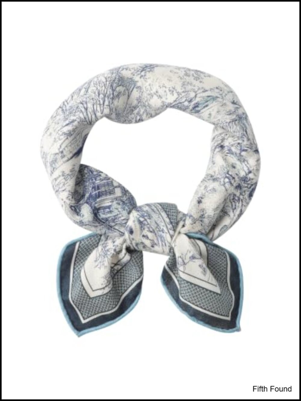 Wool Silk Scarf for Women Reversible Two-Tone Neck Scarf 25.5"
